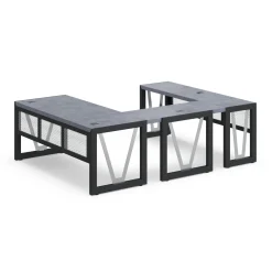 District U-Desk with Reversible Bridge - 72