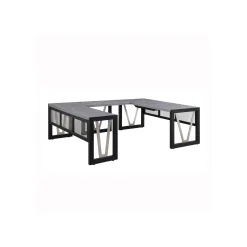 District U-Desk with Reversible Bridge - 72