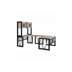 District U-Desk with Reversible Bridge - 60