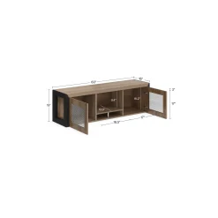 District Wall-Mounted Storage Hutch - 60