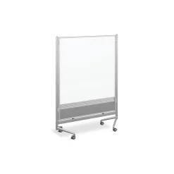 DOC Partitions D.O.C. Mobile Room Divider Dual Sided Whiteboard - 4'W x 6'H