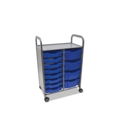 Double Cart with 12 Storage Trays