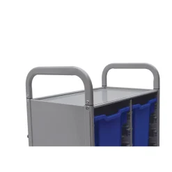 Double Storage Cart with 4 Trays - 12