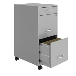 3-Drawer Mobile File Cabinet