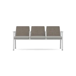 Drea Three Seater with Center Arms in Standard Healthcare Vinyl