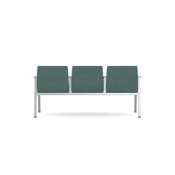 Drea Three Seater with Center Arms in Standard Healthcare Vinyl