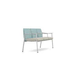 Drea Three Seater with Center Arms in Premium Healthcare Vinyl