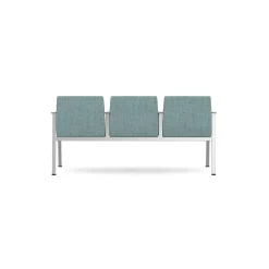 Drea Three Seater with Center Arms in Premium Healthcare Vinyl