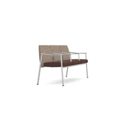 Drea Three Seater with Center Arms in Premium Healthcare Vinyl