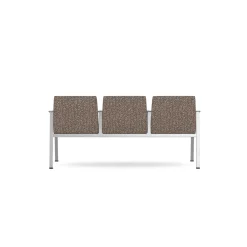 Drea Three Seater with Center Arms in Premium Healthcare Vinyl