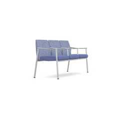Drea Three Seater with Center Arms in Premium Healthcare Vinyl