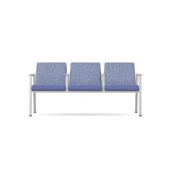 Drea Three Seater with Center Arms in Premium Healthcare Vinyl