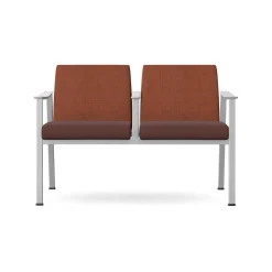Drea Two Seater with Center Arm in Standard Healthcare Vinyl