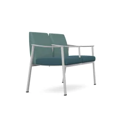 Drea Two Seater with Center Arm in Standard Healthcare Vinyl
