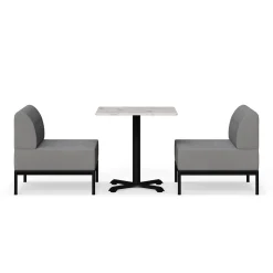 Drop In Lounge 2 Person Collaboration Booth without Panels