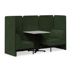 Drop In Lounge 2 Person Collaboration Booth with Panels