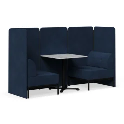 Drop In Lounge 2 Person Collaboration Booth with Panels