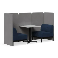 Drop In Lounge 2 Person Collaboration Booth with Panels