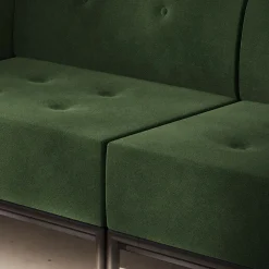 Drop In Lounge Double Privacy Booth with Arms