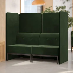 Drop In Lounge Double Privacy Booth without Arms