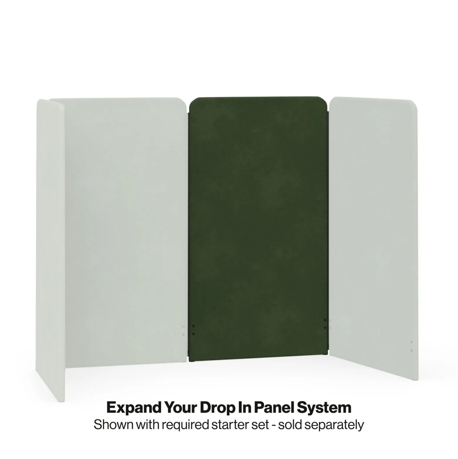 Drop In Lounge 53"H x 30" W Upholstered Add-On Panel