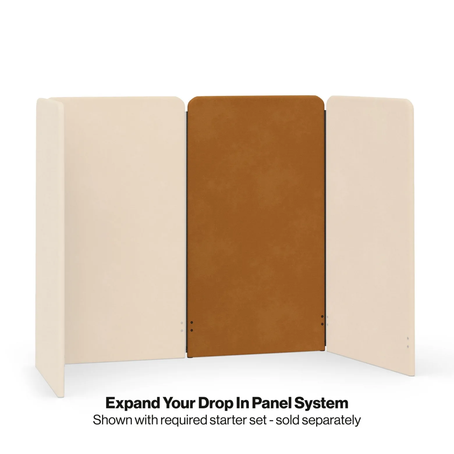 Drop In Lounge 53"H x 30" W Upholstered Add-On Panel