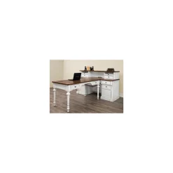 Durham Double Pedestal Credenza Desk - 70