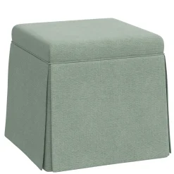 Dyer Skirted Storage Ottoman