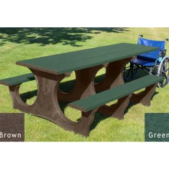 Easy Access ADA Accessible Recycled Plastic Picnic Table