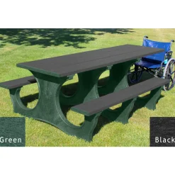 Easy Access ADA Accessible Recycled Plastic Picnic Table