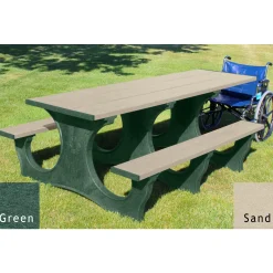 Easy Access ADA Accessible Recycled Plastic Picnic Table