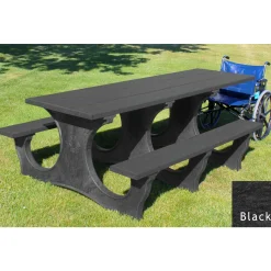 Easy Access ADA Accessible Recycled Plastic Picnic Table