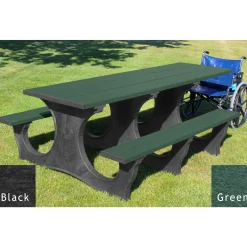 Easy Access ADA Accessible Recycled Plastic Picnic Table