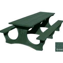 Easy Access Recycled Plastic Picnic Table 8'