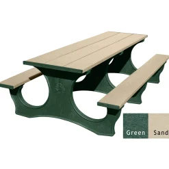 Easy Access Recycled Plastic Picnic Table 8'