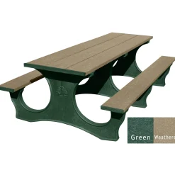 Easy Access Recycled Plastic Picnic Table 8'