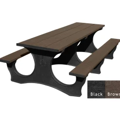 Easy Access Recycled Plastic Picnic Table 8'