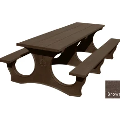 Easy Access Recycled Plastic Picnic Table 8'
