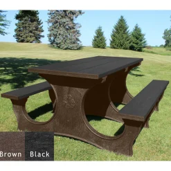 Easy Access Recycled Plastic Picnic Table 6'