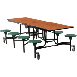 Easy Lift Cafeteria Table with 8 Stools - 30