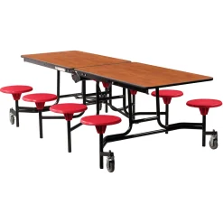 Easy Lift Cafeteria Table with 8 Stools - 30