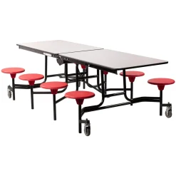 Easy Lift Cafeteria Table with 8 Stools - 30