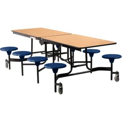Easy Lift Cafeteria Table with 8 Stools - 30