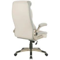 ECH Series Leather Flip-Arm Office Chair