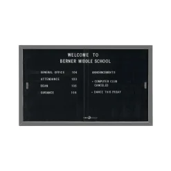 Enclosed Changeable Letter Board 48x72