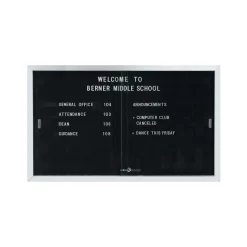 Enclosed Changeable Letter Board 48x72