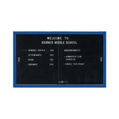 Enclosed Changeable Letter Board 48x72