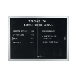 Enclosed Changeable Letter Board 48