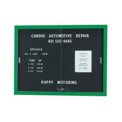 Enclosed Changeable Letter Board 48