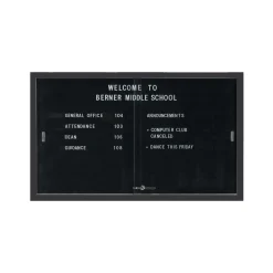 Enclosed Changeable Letter Board 60